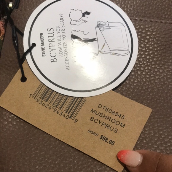 Steve Madden Mushroom Bcyprus Bag, NWT $45 - Picture 3 of 5